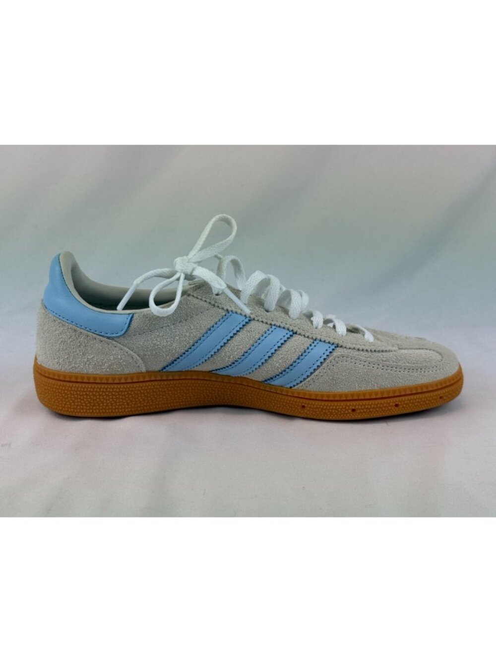 NEW Adidas Originals Handball Spezial W Alumina Clear Sky Womens 7US Casual Shoe - Picture 8 of 9